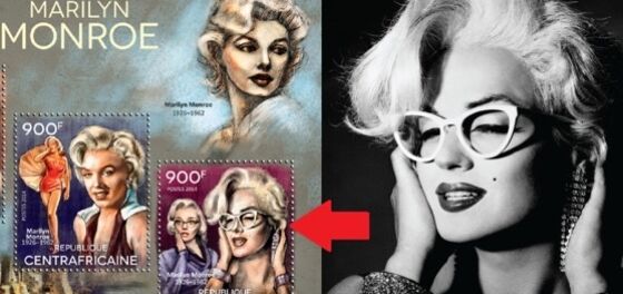 Commemorative Marilyn Monroe stamp uses drag queen by mistake