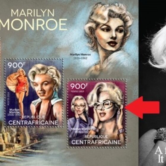 Commemorative Marilyn Monroe stamp uses drag queen by mistake