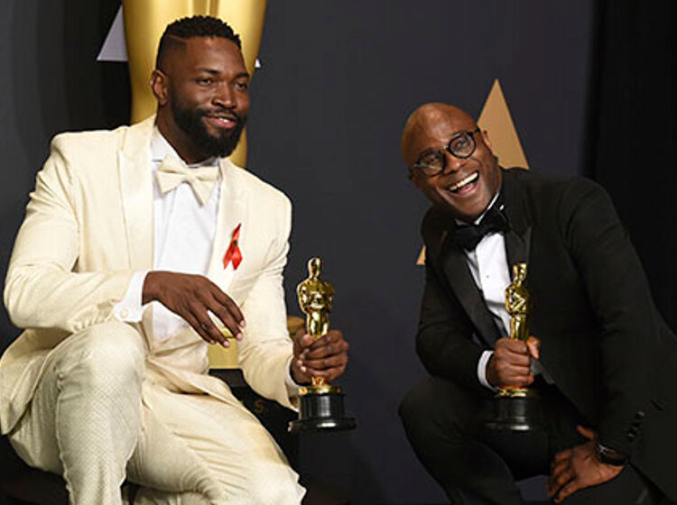 In shocking Oscars twist, ‘Moonlight’ triumphs in evening dominated by anti-Trump rebukes