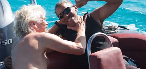 Budding bromance between Barack Obama and Richard Branson is pretty adorable