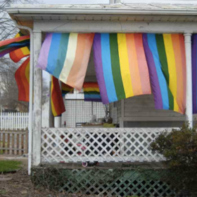 Someone dumped a dead cow in this woman’s yard after she hung rainbow flags from her porch