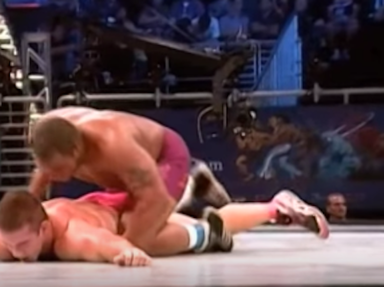 Is this the most homoerotic wrestling video of all time?