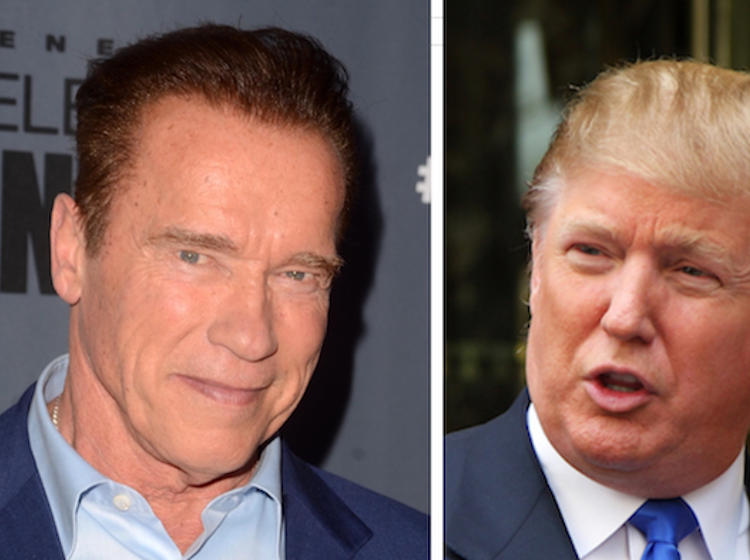 Arnold Schwarzenegger: Donald Trump is “in love with me”