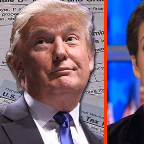 Rachel Maddow has Trump’s Tax Returns, and will air them tonight. Seriously.