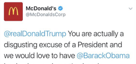 Trump supporters freaking out at McDonald’s after hacker rips president on company’s Twitter page