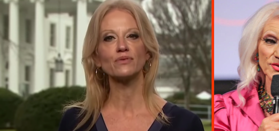 You’ll never guess who Kellyanne Conway’s creepy drag twin is