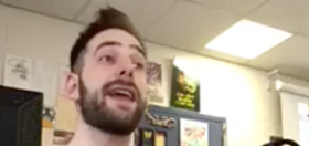Handsome English teacher trolls his class in the gayest way imaginable