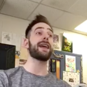 Handsome English teacher trolls his class in the gayest way imaginable