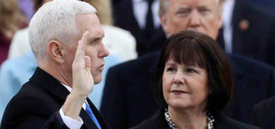 The only woman Mike Pence is allowed to dine alone with is his wife