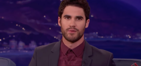That time Darren Criss “put his head inside the mouth” of a gay adult film star