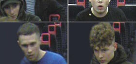 Four men wanted in connection with horrifying homophobic train attack