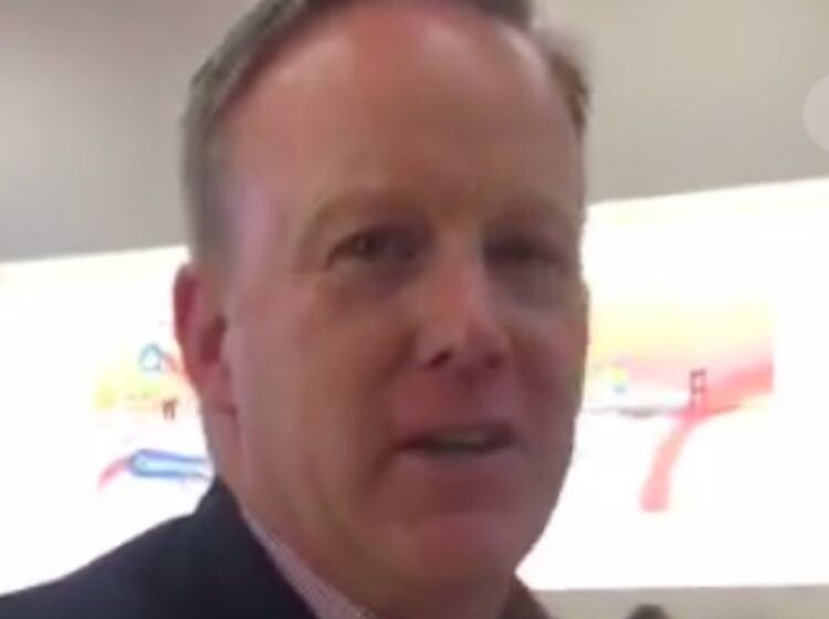 Did Sean Spicer walk into an Apple store… and threaten an Indian-American woman’s citizenship?