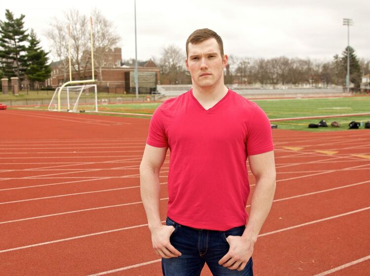 After being outed by a classmate, college football star found acceptance in a frat