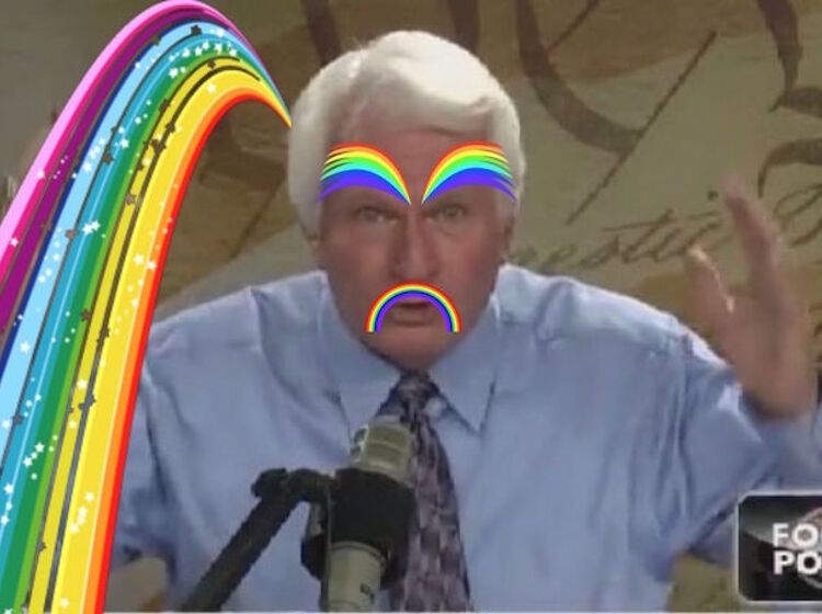 Bryan Fischer just accused the LGBTQ community of stealing “the rainbow from God”