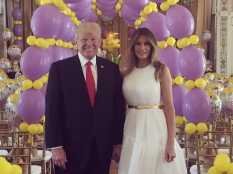 Melania Trump hosted a private Easter Egg Roll exclusively for the rich and powerful