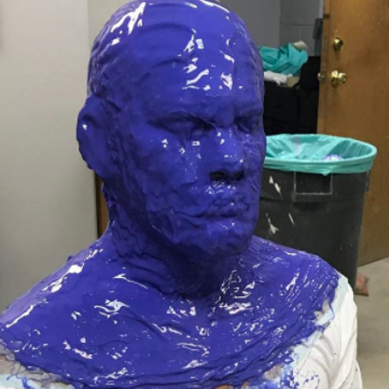 Which actor just called Ryan Reynolds his “b*tch” from beneath this blue goop?