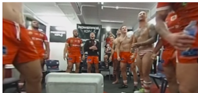Rugby team cordially invites you into the locker room to ogle their undressed adventures