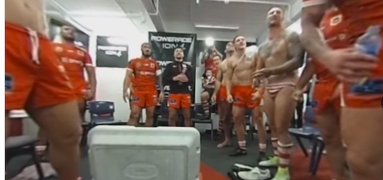 Rugby team cordially invites you into the locker room to ogle their undressed adventures