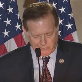 Sobbing congressman begs God to forgive America for legalizing gay marriage. Whatever, dude.