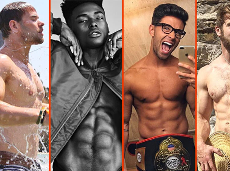 Jake Shears’ swim trunks, Adam Devine’s gold speedo, & Matt Camp’s VPL