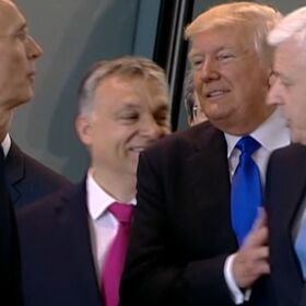 Another video of Trump being a total a-hole, shoving a Prime Minister out of his way for photo op