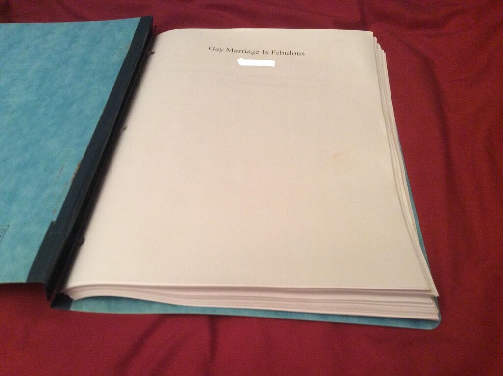 Catholic schoolboy asked to defend church’s morals, turns in 127-page “Gay Marriage is Fabulous” paper instead