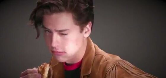Cole Sprouse eats his meat sensually: “Don’t you kink shame me.”
