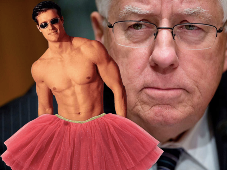 This homophobic senator is being epically trolled by men wearing tutus