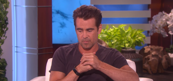 WATCH: Colin Farrell’s manscaping confession makes Ellen blush