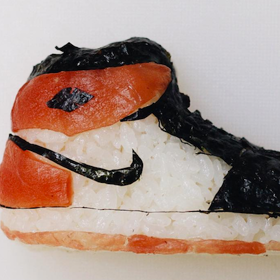 Drop everything and promptly get into these shoe-shaped sushi rolls