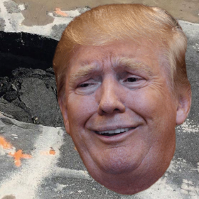 A sinkhole has opened up in front of Mar-a-Lago and Twitter can’t even