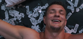 Watch girls (and one lucky guy) lick sushi off Rob Gronkowski’s naked torso