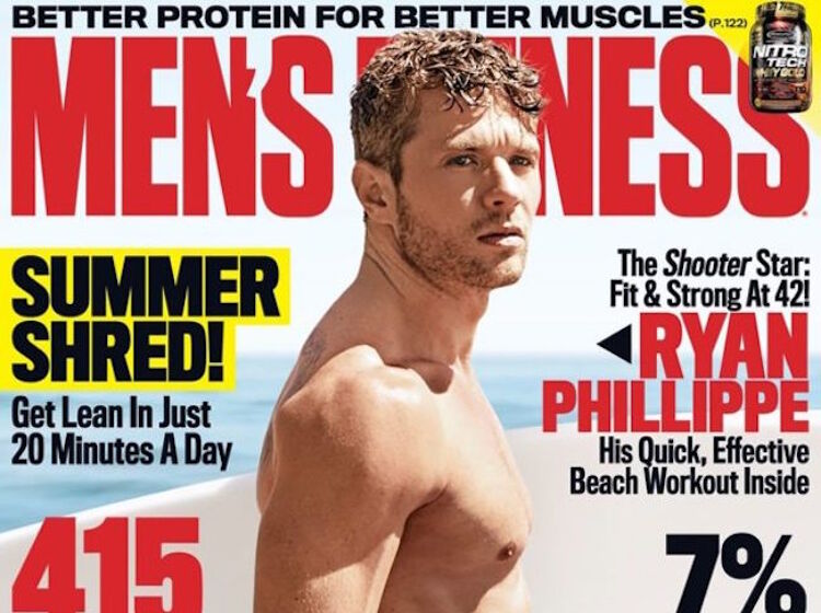 Ultra-jacked Ryan Phillippe; Brad Pitt gets heavy; Jussie Smollett wants to be naked all the time