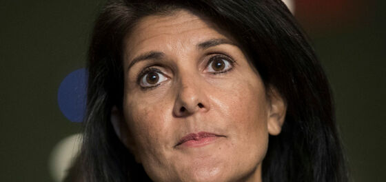 Nikki Haley’s Sunday lunch was completely ruined after she was heckled by gay people
