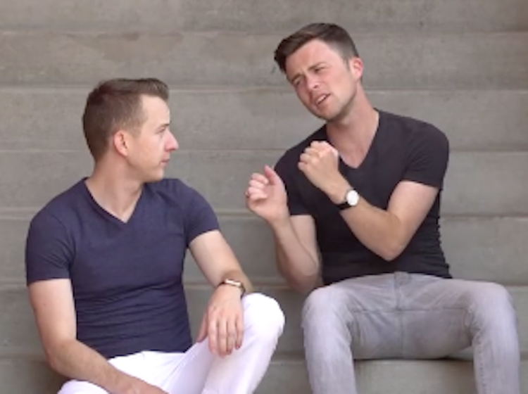 This gay couple announced their breakup by making a rap video, and… just no.
