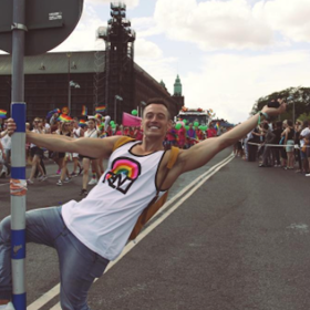 What made Davey Wavey giggle and blush his way through SF Pride?