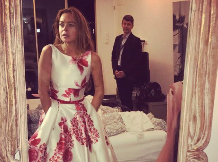 Lindsay Lohan pops up at a fabulous gay wedding in Iceland