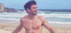 This is by far the most revealing swimsuit Steve Grand has ever worn, no?