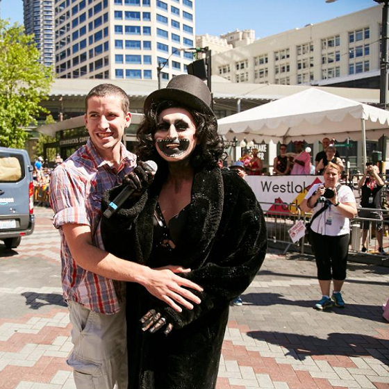 So the Babadook got engaged at Seattle Pride and there’s video proof
