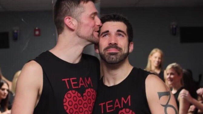 This cycling studio flash mob wedding proposal will melt your heart again and again