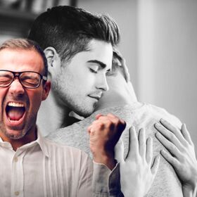 Straight dude feels uncomfortable by all the ‘man-hugging’ going on, kindly asks guys to stop
