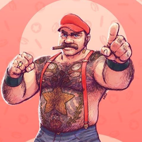 This artist turned Nintendo characters into sexy gay bears — and it’s perfect