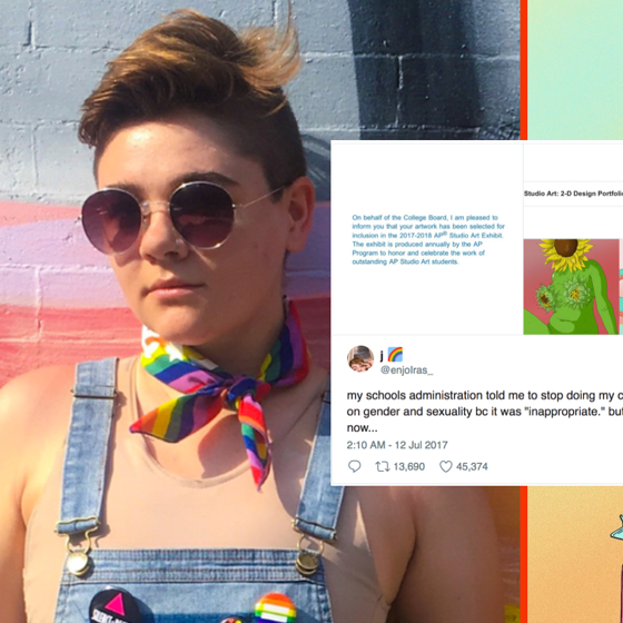 A school tried to ban this queer teen’s art. He ignored them and won top honors.