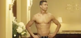 What happens when Cristiano Ronaldo is locked out of his hotel in his boxer-briefs?
