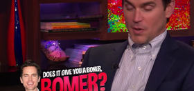 Matt Bomer tells Andy Cohen what gives him “a boner”