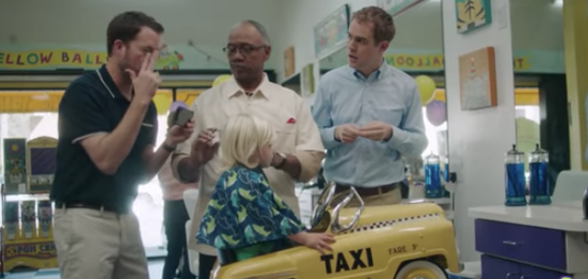 Gay dads go absolutely bananas over son’s haircut in adorbs new Luvs ad