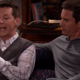 New “Will & Grace” promo features Jack using Grindr, worrying about “finger herpes”