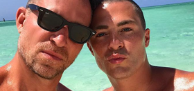 Colton Haynes and husband Jeff Leatham go ahead and show you their “full moons” on Instagram