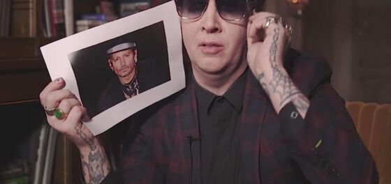 Marilyn Manson makes 3 gay jokes in 1 minute, and they’re all pretty lame