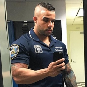 New York Instagram sensation “Hot Cop” swears those leaked photos are fakes. We… have our doubts.